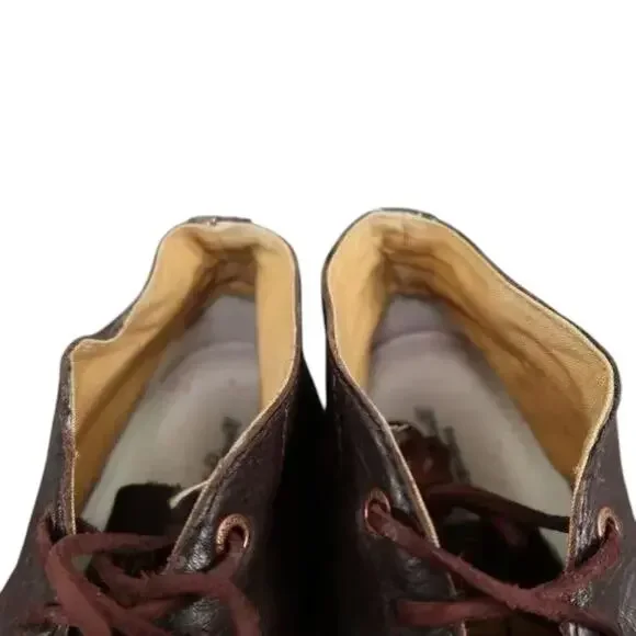 Converse Shoes Mens 8.5 Sneakers Jack Purcell Boat Mid Leather Brown Womens 10 - Picture 14 of 15